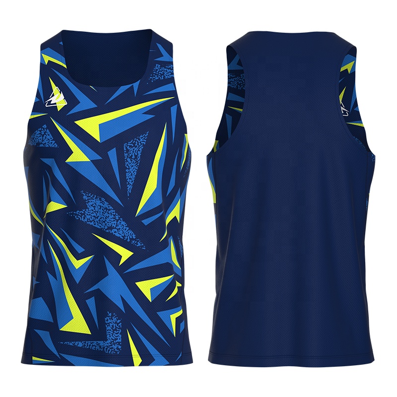 Factory Supplier Custom Wholesale Marathon Sportswear Quick Dry Breathable Sleeveless Running Singlet Tank Tops Casual Running