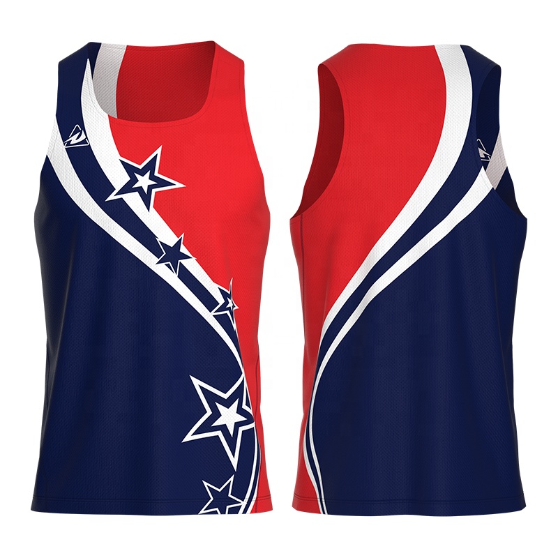 New Arrival Customized Men's Casual Training Tank Top Quick Dry Running Vest Breathable Marathon Sportswear Sublimation