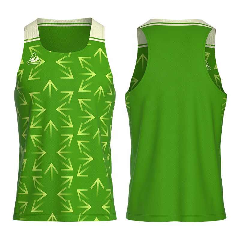 Custom Full Sublimation Printed Men's Running Singlet Quick 