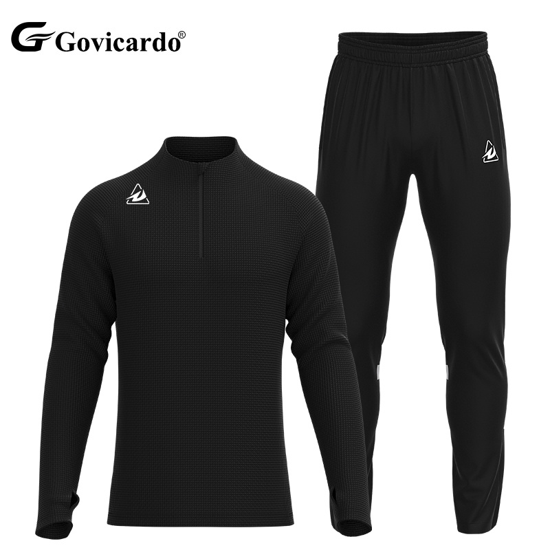 Custom Sportswear Tracksuits for Men Polyester Breathable Comfortable Football Training Wear Jogging Tracksuit Two Piece Set