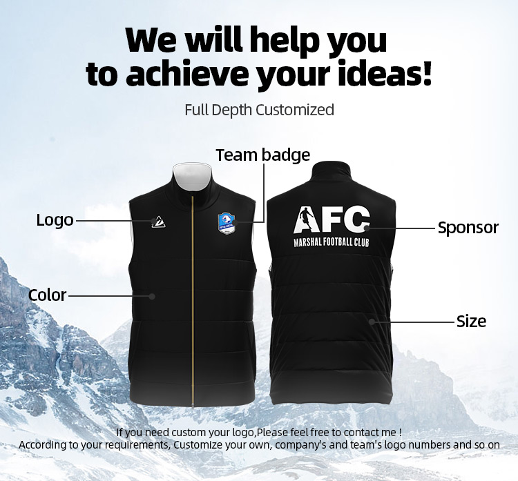 Custom Keep Warm Sleeveless Soft and Thick Cotton-filled Winter Jacket Vest Men Coats@详情8.jpg