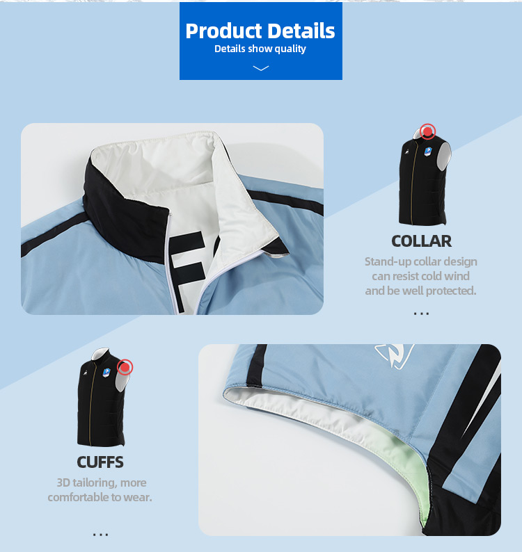 Custom Keep Warm Sleeveless Soft and Thick Cotton-filled Winter Jacket Vest Men Coats@详情9.jpg