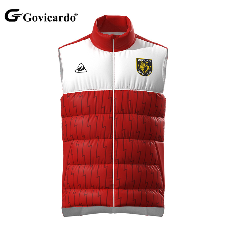Men Outdoor Football Training Sleeveless Down Jacket Waterpr
