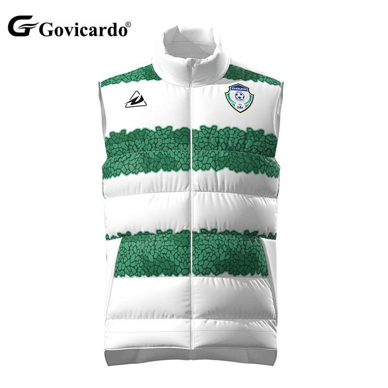 Windproof Football Down Cotton Vest Cold-proof and Warm Men'