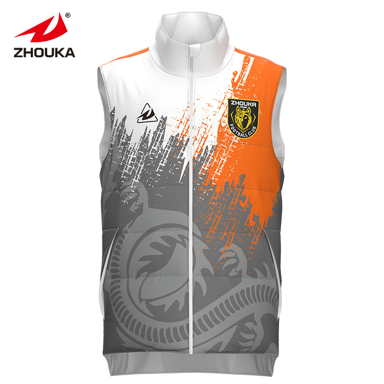 Professional Custom Design Coat Winter Jackets Men Windproof Waterproof  Sleeveless Down Jacket